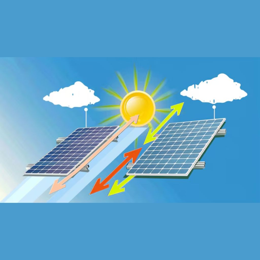 solar panel direct sunlight vs shaded