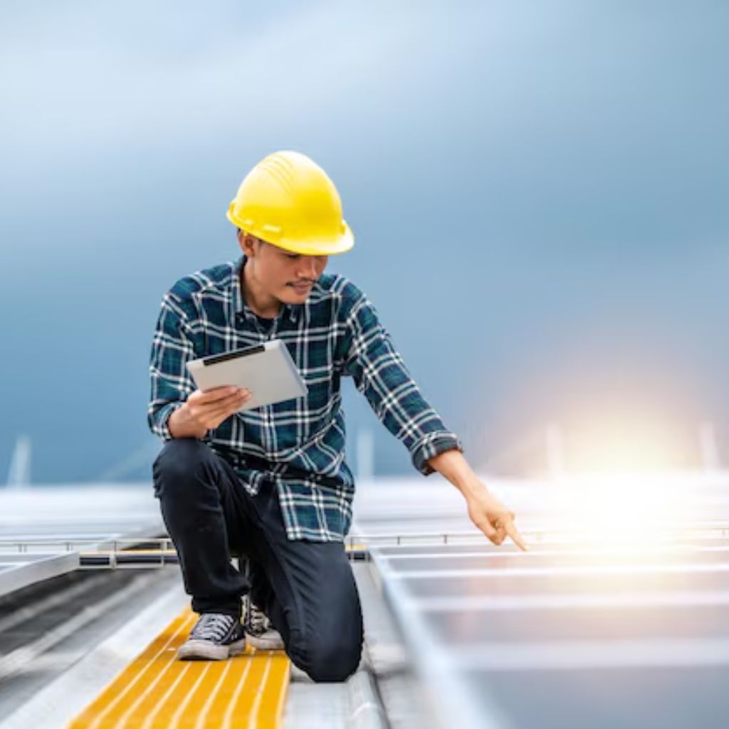 solar roofing installation